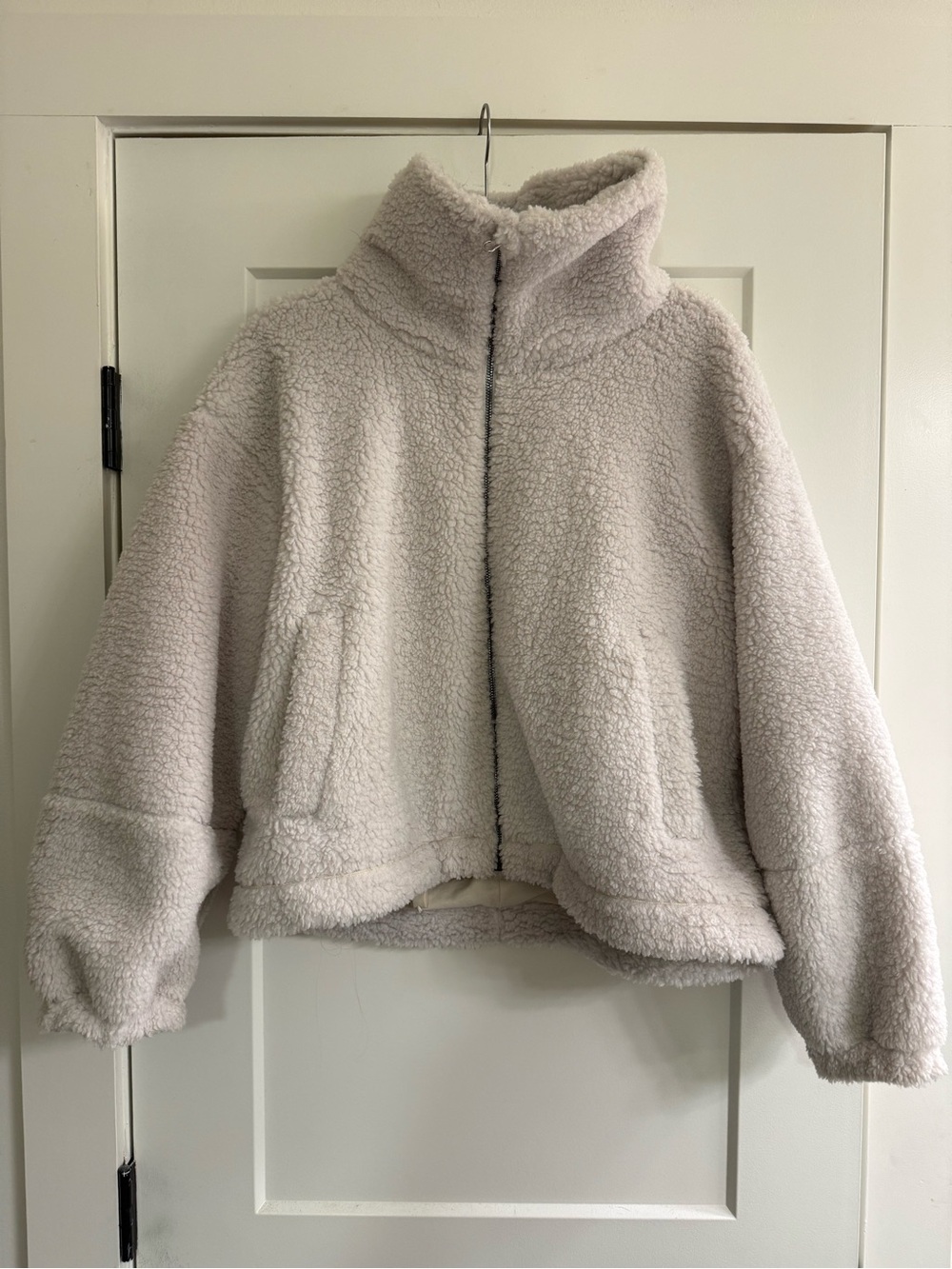 lululemon athletica Cream Sherpa-Lined Zip Jacket